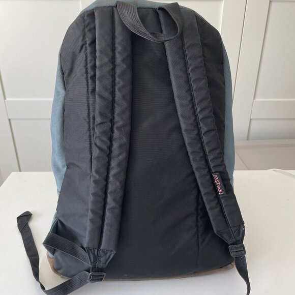 Jansport Right Pack Originals Backpack Nylon Green Suede Leather Bottom JS00TYP7 - Picture 7 of 12